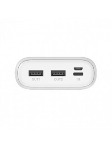 Dudao powerbank 20000 mAh 2x USB / USB Typ C / micro USB 2 A med LED-skärm vit (K9Pro-05)