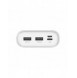 Dudao powerbank 20000 mAh 2x USB / USB Typ C / micro USB 2 A med LED-skärm vit (K9Pro-05)