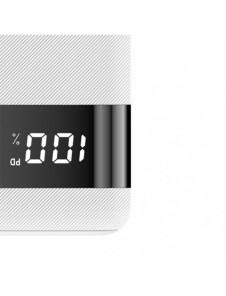 Dudao powerbank 20000 mAh 2x USB / USB Typ C / micro USB 2 A med LED-skärm vit (K9Pro-05)