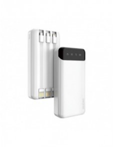 Dudao rymlig powerbank med 3 inbyggda kablar 20000mAh USB Typ C + micro USB + Blixtvit (Dudao K6Pro +)