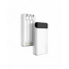 Dudao rymlig powerbank med 3 inbyggda kablar 20000mAh USB Typ C + micro USB + Blixtvit (Dudao K6Pro +)
