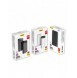 Dudao rymlig powerbank med 3 inbyggda kablar 20000mAh USB Typ C + micro USB + Blixtvit (Dudao K6Pro +)