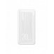 Dudao powerbank 20000 mAh Strömförsörjning 20 W Snabbladdning 3.0 2x USB / USB Typ C vit (K12PQ + vit)