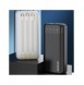 Dudao rymlig powerbank med 3 inbyggda kablar 20000mAh USB Typ C + micro USB + Blixtsvart (Dudao K6Pro +)