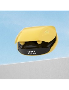 Dudao in-ear trådlösa hörlurar TWS Bluetooth 5.2 gul (U16H-gul)