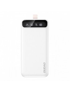 Dudao powerbank 30000 mAh 2x USB / USB-C med LED-ljus vit (K8s+ vit)