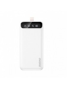 Dudao powerbank 30000 mAh 2x USB / USB-C med LED-ljus vit (K8s+ vit)