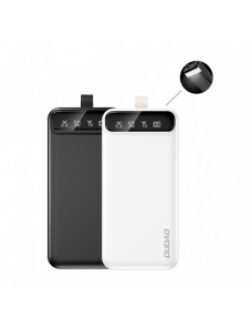 Dudao powerbank 30000 mAh 2x USB / USB-C med LED-lampa 10W svart (K8s+ svart)