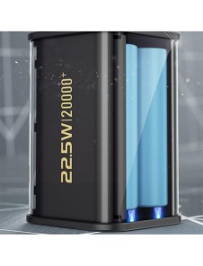 Dudao powerbank 20000mAh 1xUSB-A / 1xUSB-C 22,5W PD svart (K16Pro)