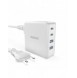GaN 100W 2 x USB-C / 2 x USB snabbladdare Dudao A100EU - vit