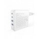 GaN 100W 2 x USB-C / 2 x USB snabbladdare Dudao A100EU - vit