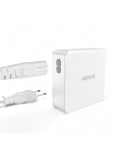 GaN 100W 2 x USB-C / 2 x USB snabbladdare Dudao A100EU - vit