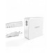 GaN 100W 2 x USB-C / 2 x USB snabbladdare Dudao A100EU - vit