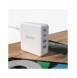 GaN 100W 2 x USB-C / 2 x USB snabbladdare Dudao A100EU - vit