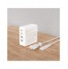 GaN 100W 2 x USB-C / 2 x USB snabbladdare Dudao A100EU - vit