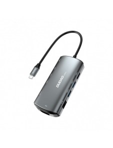 Dudao 11in1 multifunktionell HUB USB Typ C - USB Typ C PD 60 W / HDMI / 3,5 mm minijack / 1x USB 2.0 / SD-kortläsare micro S