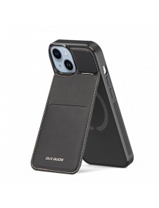 3-i-1 plånboksfodral med ställ för iPhone 14 Plus MagSafe RFID Blocker Dux Ducis Rafi Mag - Svart