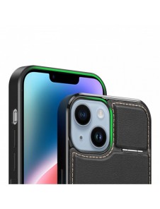 3-i-1 plånboksfodral med ställ för iPhone 14 Plus MagSafe RFID Blocker Dux Ducis Rafi Mag - Svart