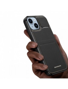 3-i-1 plånboksfodral med stativ för iPhone 15 MagSafe RFID Blocking Dux Ducis Rafi Mag - Svart