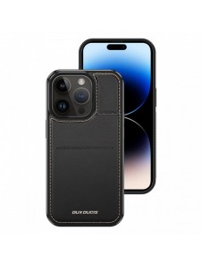 3-i-1 plånboksfodral med ställ för iPhone 15 Pro Max MagSafe RFID Blocker Dux Ducis Rafi Mag - Svart
