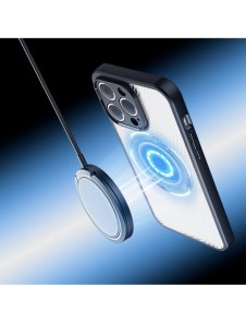 Pansarfodral för iPhone 14 Pro kompatibel med MagSafe Dux Ducis Aimo Mag - svart