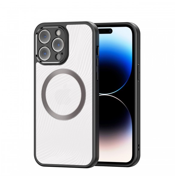 Pansarfodral för iPhone 14 Pro Max kompatibelt med MagSafe Dux Ducis Aimo Mag - svart