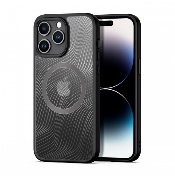 Pansarfodral till iPhone 15 Pro Max med MagSafe Dux Ducis Aimo Mag - svart