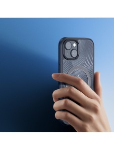 Pansarfodral till iPhone 15 med MagSafe Dux Ducis Aimo Mag - svart