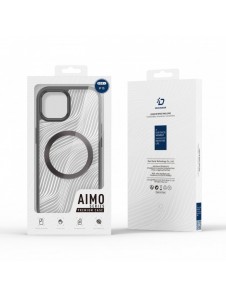 Pansarfodral till iPhone 15 med MagSafe Dux Ducis Aimo Mag - svart