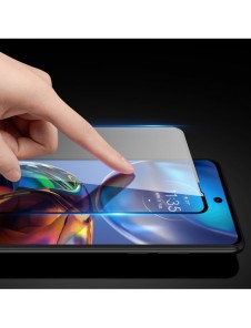 Dux Ducis 10D härdat glas 9H helskärmshärdat glas med ram Motorola Moto E32 svart (väskvänlig)