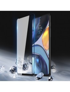 Dux Ducis 10D härdat glas 9H helskärmshärdat glas med ram Motorola Moto G22 svart (väskvänlig)