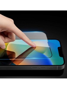 Dux Ducis 10D härdat glas helskärm 9H härdat glas med ram för iPhone 14 Plus svart (fodralvänlig)