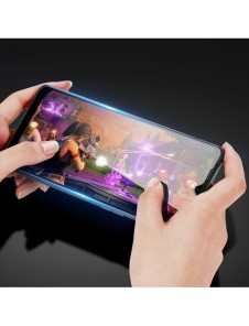 Dux Ducis 9D härdat glas 9H slitstarkt helskärmshärdat glas med Realme C31 ram svart (väskvänlig)