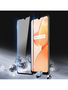 Dux Ducis 9D härdat glas 9H slitstarkt helskärmshärdat glas med Realme C31 ram svart (väskvänlig)