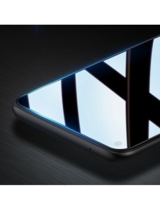 Dux Ducis 9D härdat glas 9H Helskärm Slitstarkt härdat glas med Oppo A76 / Oppo A36 / Realme 9i Ram Svart (väskvänlig)