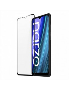 Dux Ducis 9D härdat glas 9H helskärmshärdat glas med Realme Narzo 50A ram svart (väskvänlig)