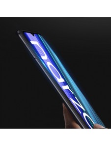 Dux Ducis 9D härdat glas 9H helskärmshärdat glas med Realme Narzo 50A ram svart (väskvänlig)