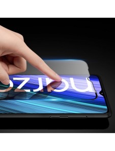 Dux Ducis 9D härdat glas 9H helskärmshärdat glas med Realme Narzo 50A ram svart (väskvänlig)