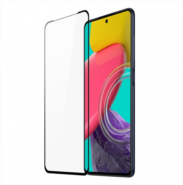 Dux Ducis 9D härdat glas helskärm 9H helskärmshärdat glas med ram för Samsung Galaxy M53 5G svart (fodralvänlig)