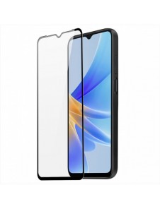Dux Ducis 9D härdat glas Oppo A17 9H härdat glas med svart ram