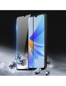 Dux Ducis 9D härdat glas Oppo A17 9H härdat glas med svart ram