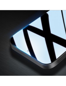 Dux Ducis 9D härdat glas Oppo A17 9H härdat glas med svart ram