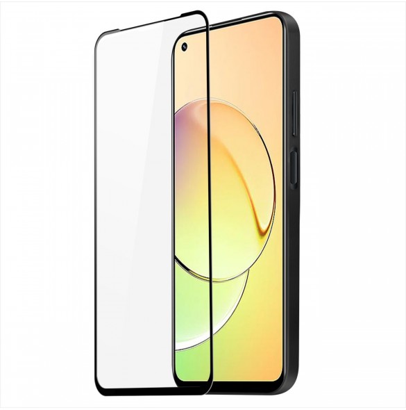 Dux Ducis 9D härdat glas Realme 10 9H härdat glas med svart ram