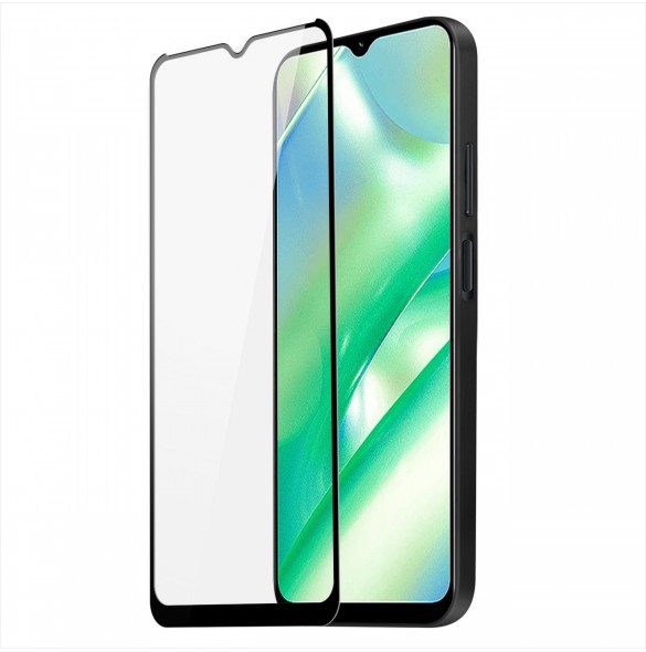 Dux Ducis 9D härdat glas Realme C33 9H härdat glas med svart ram