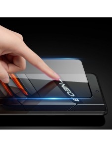 Dux Ducis 9D skärmskydd i härdat glas för Realme GT Neo 3 9H med svart ram