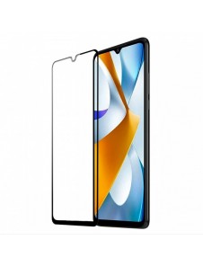 Dux Ducis 9D skärmskydd i härdat glas för Xiaomi Poco C40 9H med svart ram