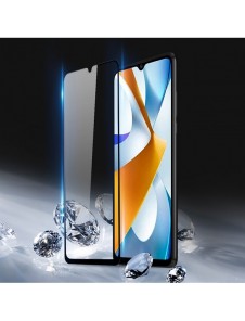 Dux Ducis 9D skärmskydd i härdat glas för Xiaomi Poco C40 9H med svart ram