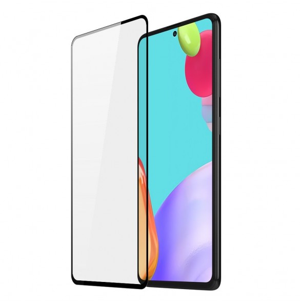 Dux Ducis 9D Tough Screen Protector i härdat glas täckt med ram för Samsung Galaxy A52s 5G / A52 5G / A52 4G svart (väskvänli
