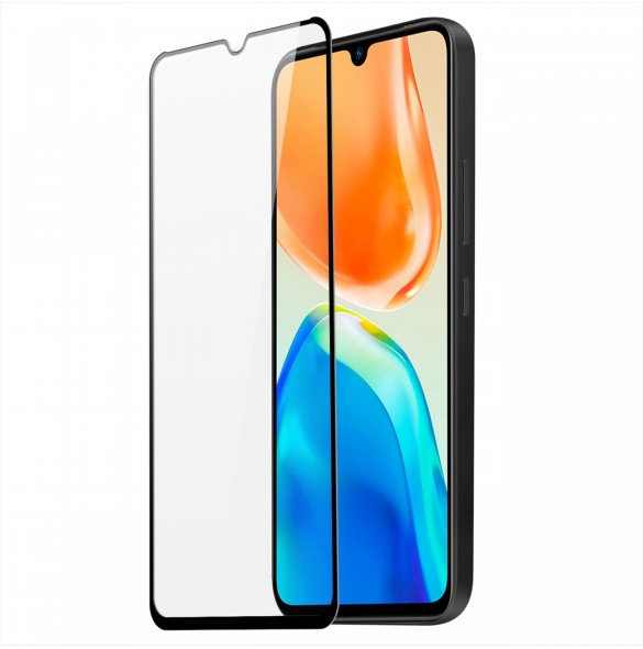 Dux Ducis 9D härdat glas Vivo X80 Lite / V25 helskärm med ram svart (väskvänlig)