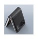 Dux Ducis Bril fodral till Samsung Galaxy Z Flip 3 skal tillverkat av ekologiskt läder svart